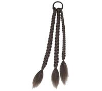 COLLBATH Braided Ponytail Hair Extension Synthetic Long Braid Elastic Hair for Women High Temperature Resistant Matte Finish for Daily Wear Cosplay and Party Hairstyles