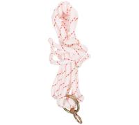 COLLBATH Braided White Cow Halter with Bull Rope, Outdoor Safety Cattle Traction Halter for Livestock Handling and Traction Supplies