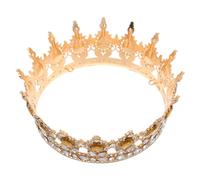 COLLBATH Bridal Crown Rhinestone Wedding Hair Accessories Queen Tiara Crystal Leaf Headband for Party Masquerade Costume Fancy Dress Jewelry