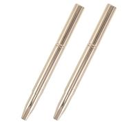 COLLBATH Brush Filling Protective with Dual-ended Retractable Lip 2pcs Cap Metal Case Makeup Applicator for Rich Color Ultraportable and Touchups Lipstick Travel Daily On-the-go