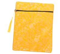 COLLBATH Buddhist Scriptures Cloth Bag Yellow Brocade Document Organizer Pouch for Quran Cover Bible Storage and Pen Holder