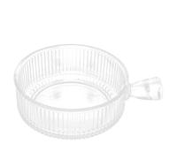 COLLBATH Buffet Bowls Glass Salad Bowl with Handle 755ml for Formal and Casual Dining for Displaying Fruits and Salads