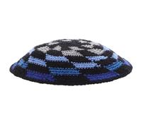 COLLBATH Bulk Hand-Knit Kippot for Jewish Men, Lightweight Cotton Yarmulke Cap with Fine Craftsmanship, Unique Cultural Design, Comfortable Round Hat for Casual Gatherings and Travel Multi
