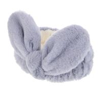 COLLBATH Bunny Ears Makeup Headband Plush Skincare Hair Band for Women Soft Elastic Spa Headwear for Face Washing Makeup Application and Facial Mask Use