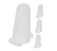 COLLBATH Cake Nozzle Protectors Silicone Covers Set Large Medium Small, Piping Tip Covers for Baking, 4pcs Cake Frosting Nozzle Protection for Home and Professional Decorating