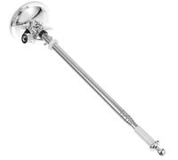 COLLBATH Car Flagpole Stand Stainless Steel with Strong Suction Cup and Adjustable Bracket for Off-Road Vehicle and Door Glass Mount, Silver