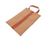 COLLBATH Car Tissue Holder PU Napkin Dispenser for Car Backseat Hanging Secure Seatback Tissue Box Organizer with Extra Storage Minimalist Brown Vehicle Accessory for Travel and Daily