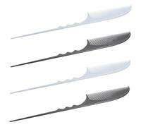 COLLBATH Carbon Fiber Tail Combs Anti-static Barber Comb Set for Hair Styling and Coloring 4pcs for Beauty Lovers and Hairstylists, for Party and Formal Occasions