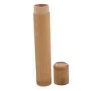 COLLBATH Carbonized Bamboo Cigar Storage Tube Small Sealed Travel Humidor Case for Cigars Portable Moisture for Home Office Bar