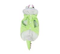 COLLBATH Cartoon Dinosaur Pet Costume Hoodie for Small Dogs Warm Funny Roleplay Outfit with Headgear Easy to Wear Dog Clothes for Holiday Dress Up and Seasonal Charm