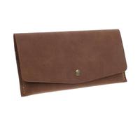 COLLBATH Cash Envelope Wallet Light Brown Pu Leather Budget Organizer Cash Dividers and Tab Stickers for and Planning for Men and Women