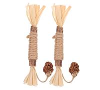 COLLBATH Cat Chewing Toy Set 2 Pack Natural Catnip Sticks Chew Toy for Cats Molar Cleaning
