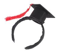 COLLBATH Cat Scholar Headband Feline Academic Headwear Knitted Pet Cap Unique Graduation Accessory for Dogs Cats