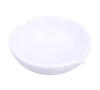 COLLBATH Ceramic Ink Tray Ink Dish Multi-functional Brush Holder White Round Ceramic Suitable for Office and Study Room Calligraphy Painting Practice