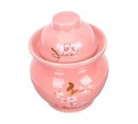 COLLBATH Ceramic Pickle Jar Sealed Lid Traditional Kitchen Storage Can for Pickling Kimchi Food Preservation Compact Design for Easy Handling for Home Use Organization