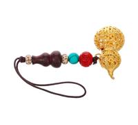 COLLBATH Chinese Phone Charm Lanyard with Wu Lou Gourd Design Vintage Style Cell Phone Strap for Luck Practical and Stylish Pendant for Rearview Mirror and Bag Decoration