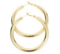 COLLBATH Chunky Hoop Earrings for Women Gold Thick Lightweight Minimalist Ear Jewelry Hypoallergenic Stylish Daily Wear Party Wedding Gift