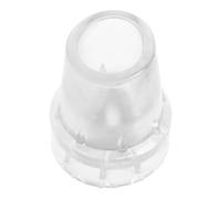 COLLBATH Clear Non-Slip Rubber Cane Tip Hole Transparent Walking Stick Foot Pad Crutch Replacement with Elastic Impact Absorption for Stability and Safety