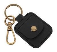 COLLBATH Coin Display Storage Box Keychain Wallet Keychain PU Leather Mini Coin Holder for Women Portable Change Purse with Snap Closure for Car Keys Cash Cards Id