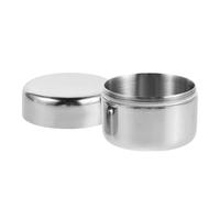 COLLBATH Compact Stainless Steel Pill Case Airtight Metal Sealed Jar Mini Travel Pill Container Portable Medicine Organizer for Pocket and Daily Vitamin Storage
