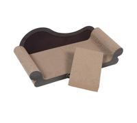COLLBATH Corrugated Paper Cat Scratcher Sofa Bed Indoor Scratch Board for Cats Furniture Protector with Targeted Scratching Surface Encourages Healthy Claws and Natural Behavior Easy
