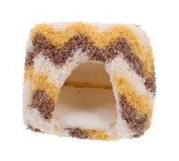 COLLBATH Cozy Small Pet Nest Warm Bed for Hamsters Rats Sugar Gliders Soft Plush Hideout Comfortable Sleep House Removable Washable Design Compact Portable for Winter Use