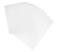 COLLBATH Craft Project Plastic Sheet 10pcs Clear PVC Hard Sheets 0.5mm for Frame Protection Panel and Picture Frame Cover