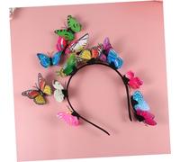 COLLBATH Creative Butterfly Headband Lightweight Hair Hoop for Women and Unique Simulation Headwrap Multi Color Hair Accessory for Parties and Special Occasions