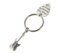 COLLBATH Creative Guitar Keychain Pendant Unique Bag Decoration Ornament for Music Lovers Stylish Metal Keyring for Backpacks Luggage Pendants and Purse Accessories
