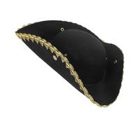 COLLBATH Creative Halloween Pirate Hat Tricorn Style Cosplay Decor for Carnival and Masquerade Parties Multi Accessory for Themed Events and Photo Props