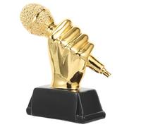 COLLBATH Creative Random Trophy Microphone for Resin or Singing Competition Award Realistic Design and Long-lasting Use Decoration Color Office or Host Contest