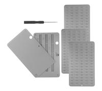 COLLBATH Crypto Seed Phrase Storage Plate Stainless Steel Mechanical Password Notebook Fireproof Metal Backup for Crypto Phrase for Cold Wallets