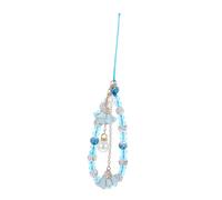 COLLBATH Crystal Beaded Phone Wrist Strap with Flower Pendant Multifunctional Lanyard for Keys Wallets Phones Versatile DIY Accessory with Luxurious Crystal Charm Delicate Craftsmanship