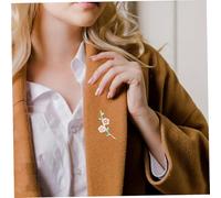 COLLBATH Crystal Plum Blossom Brooch Elegant Rhinestone Flower Lapel Pin for Weddings Formal Wear Banquets Lightweight Comfortable Accessory for Women Stylish Gift