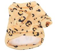 COLLBATH Cute Cartoon Printed Thermal Dog Clothes for Winter Warm and Comfortable Pet Apparel for Dogs and Cats Fleece Lined Design XL Leopard Print