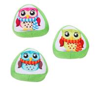 COLLBATH Cute Catnip Owl Rice Ball Toys for Interactive Play Plush Cat Diversion Toy