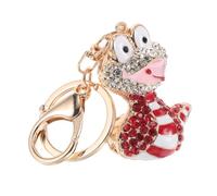 COLLBATH Cute Keychain Snake Pendant Zinc Alloy Ornament Snake Decor for Car Rhinestone Keyring Stylish Accessory