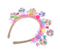 COLLBATH Cute Lollipop Headband for Lightweight Hair Band Cartoon Candy Design Comfortable Fit for Birthday Party Holiday Theme Park Accessories
