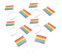 COLLBATH Cute Rainbow Headband Headbands for Women Hair Bands Grips Pride Accessories Ideal for Parties and Decorations
