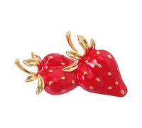 COLLBATH Cute Strawberry Brooch: Elegant Pin for Women - Fashion Decorative Fruit Lapel Pin - Badge Jewelry for Girlfriend Mother Teacher