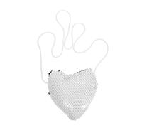 COLLBATH Cute Tote Bag for Kids Small Purse Rhinestone Heart Design Toddler's Mini Bag for School