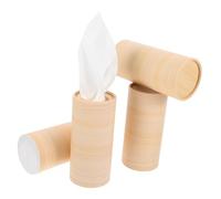 COLLBATH Cylinder Tissue Box for Car Refillable Tissue Holder Fits Most Cup Holders Soft Facial Napkins Portable Car Essentials for Travel Office Home Use