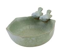 COLLBATH Decorative Garden Ornaments Creative Bird Feeder Bird Bath Bowls Easy to Assemble Warm Space for Birds