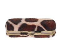 COLLBATH Decorative Velvet Lipstick Box: Travel Makeup Case with Mirror - Portable Single Lip-Balm Organizer Pouch - Retro Travel Cosmetic Containers