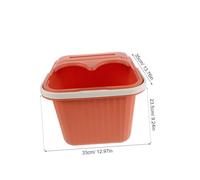 COLLBATH Deep Over-knee Foot Bath Tub with Massage Points Square Plastic Basin for Therapeutic Soaking and Muscle Relaxation Compact Portable Design for Home and Travel Use