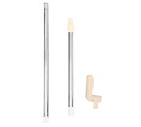 COLLBATH Detachable Metal Dustpan Handle Replacement with Buckle Stainless Steel Effortless Grip for Easy Cleaning Versatile Replacement for Broom and Dustpan Tools Random Color