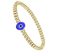 COLLBATH Devil Eye Bracelet Eye Beads Evil Eye Bracelets Sterling Silver Hoop Earrings Hoops Evil Eye Jewelry Evil Eye Anklets for Women Beaded Evil Eye Bracelet Copper Beads