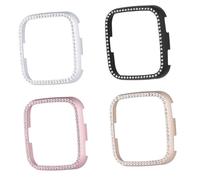 COLLBATH Diamond-edged Protective Watch Case for Gold Stainless Steel Shell with Drop Resistance Lightweight Smartwatch Cover Scratch and Dirt Protector Easy Installation
