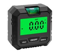 COLLBATH Digital Angle Finder and Level Box with Bubble Vial, Digital Inclinometer Protractor for Masonry and Automotive Use, Black Non-Battery Operated Angle Measuring Tool