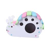 COLLBATH Diy Pvc Hamster Hut Small Pet House Guinea Pig Hideout Snail Shape Safe Fun Play Spot for Hamsters